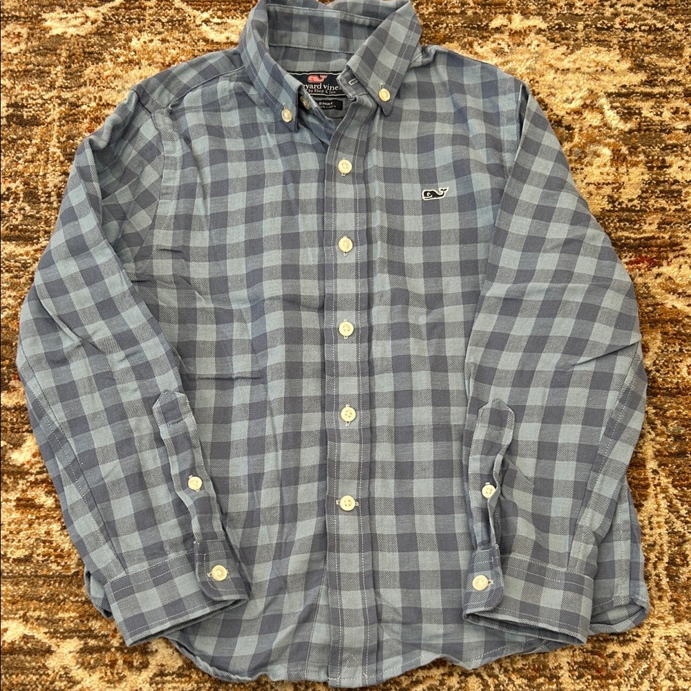 Vineyard Vines Blue Plaid Shirt